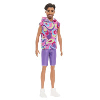 Лялька Barbie Fashionistas Кен Модник у вінтажному худі з коротким рукавом (HRH26)