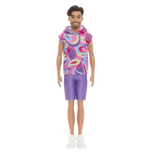 Лялька Barbie Fashionistas Кен Модник у вінтажному худі з коротким рукавом (HRH26) — 12691