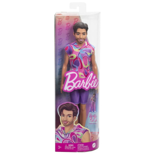 Лялька Barbie Fashionistas Кен Модник у вінтажному худі з коротким рукавом (HRH26) — 12691