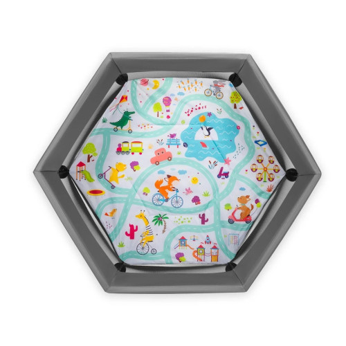 Манеж Lionelo Roel Grey Multicolor — 4647
