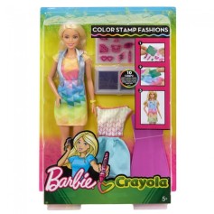 Набір з лялькою Barbie Веселі наліпки з серії Crayola (FRP05) 