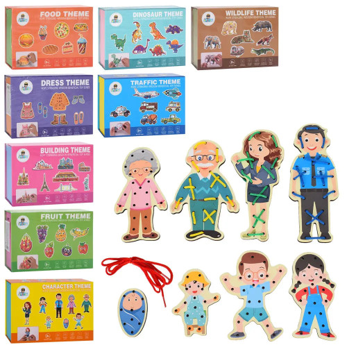 Дитяча дерев'яна іграшка Шнурівка (MD1807)