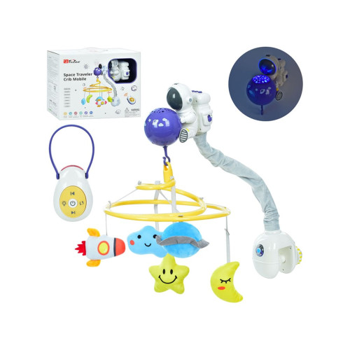 Карусель в детскую кроватку на дистанционном управлении (66002)