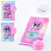 Блокнот пухнастий з ручкою R040358K