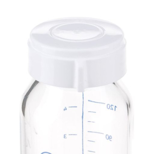 Пляшечка для годування скляна Canpol Babies рожева, 120 мл (42/202)