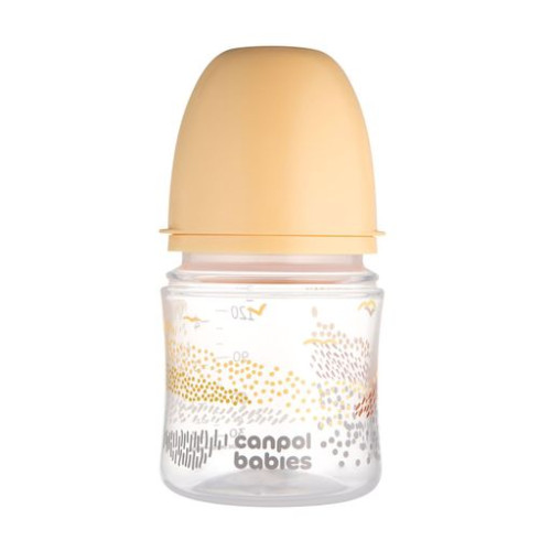 Пляшечка для годування Canpol Babies EasyStart Mountains з широким отвором 120 мл (35/242_bei)