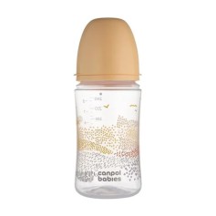 Бутылочка для кормления Canpol Babies EasyStart Mountains с широким отверстием 240 мл (35/243_bei)