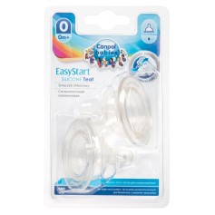 Соска силіконова Canpol babies EasyStart Міні 0+, для пляшечок з широким отвором, 2 шт. (21/729)