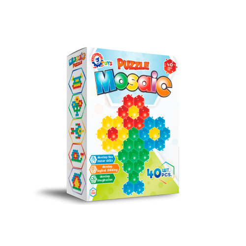 Дитяча іграшкова мозаїка-пазли Килимок ТехноК 2940