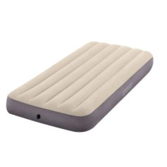 Матрац велюровий Intex 99-191-25см, до 136кг, сірий (64101)