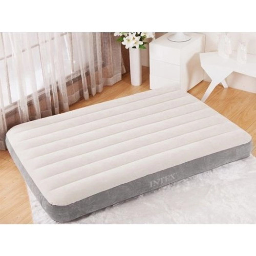 Матрас велюровый Intex 99-191-25см, до 136кг, серый (64101) — 11598