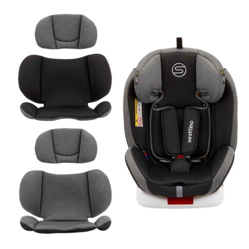 Детское автокресло Sesttino Oktagon Isofix 40-150см melange grey (SOMG) — 22700 Детское автокресло Sesttino Oktagon Isofix 40-150см melange grey (SOMG) — 22700