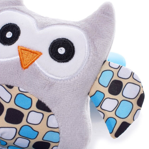 Підвісна іграшка на ліжечко 4Baby "Сова" музична 0м+ блакитний (OWL  OB01) — 22771