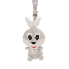 Підвісна іграшка на ліжечко 4Baby "Кролик" з пищалкою 0м+ сірий (RABBIT R02)