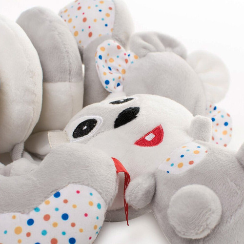 Спіральна м'яка іграшка 4baby "Кролик" 0м+ сірий (RABBIT R07) — 22762