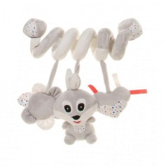 Спіральна м'яка іграшка 4baby "Кролик" 0м+ сірий (RABBIT R07)