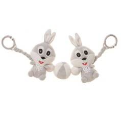 Брязкальце-розтяжка на коляску 4Baby "Кролик" 0м+ сірий (RABBIT R11)