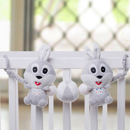 Брязкальце-розтяжка на коляску 4Baby "Кролик" 0м+ сірий (RABBIT R11) — 22892 Брязкальце-розтяжка на коляску 4Baby "Кролик" 0м+ сірий (RABBIT R11) — 22892