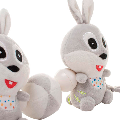 Брязкальце-розтяжка на коляску 4Baby "Кролик" 0м+ сірий (RABBIT R11) — 22892 Брязкальце-розтяжка на коляску 4Baby "Кролик" 0м+ сірий (RABBIT R11) — 22892