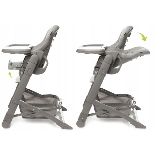Дитячий стілець для годування 4baby Icon grey (4B-IG) — 22820