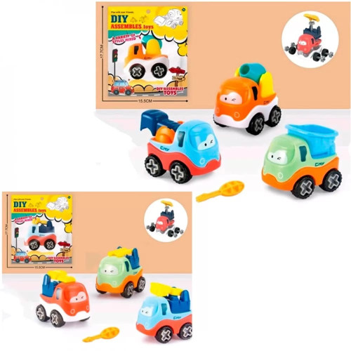 Дитячий конструктор A-Toys Будтехніка на шурупах, 6 видів (201-203)