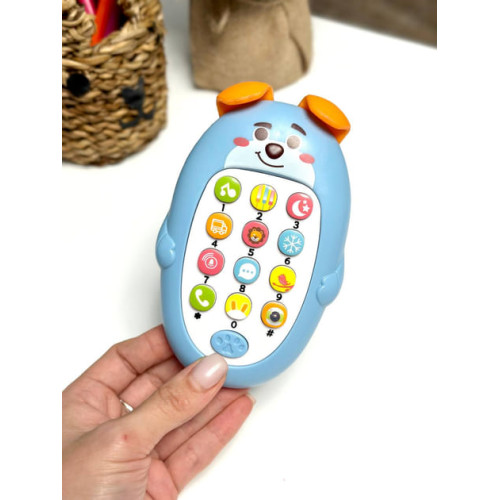 Игрушечный мобильный телефон A-Toys Медвежонок, 3 цвета (A626-10) — 19662