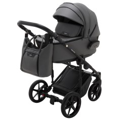Коляска 2в1 Adamex Porto Light ECO SA-4 Темно-сірий