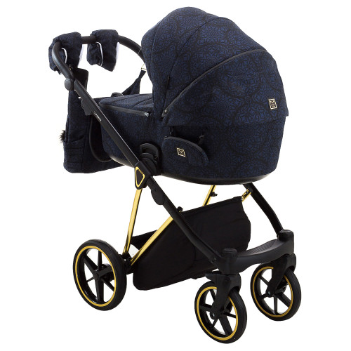 Коляска 2в1 Adamex Porto Special Edition Gold TK-605 Темно-синий (вензели) — 3170 Коляска 2в1 Adamex Porto Special Edition Gold TK-605 Темно-синий (вензели) — 3170