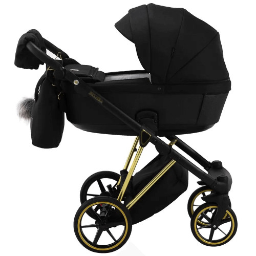 Коляска 2в1 Adamex Belissa Special Edidion Gold PS-569 Чорний (перфорація) — 4805 Коляска 2в1 Adamex Belissa Special Edidion Gold PS-569 Чорний (перфорація) — 4805