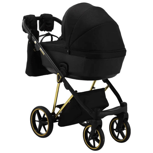 Коляска 2в1 Adamex Belissa Special Edidion Gold PS-569 Чорний (перфорація) — 4805 Коляска 2в1 Adamex Belissa Special Edidion Gold PS-569 Чорний (перфорація) — 4805