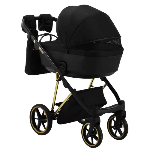 Коляска 2в1 Adamex Belissa Special Edidion Gold PS-569 Чорний (перфорація) — 4805 Коляска 2в1 Adamex Belissa Special Edidion Gold PS-569 Чорний (перфорація) — 4805