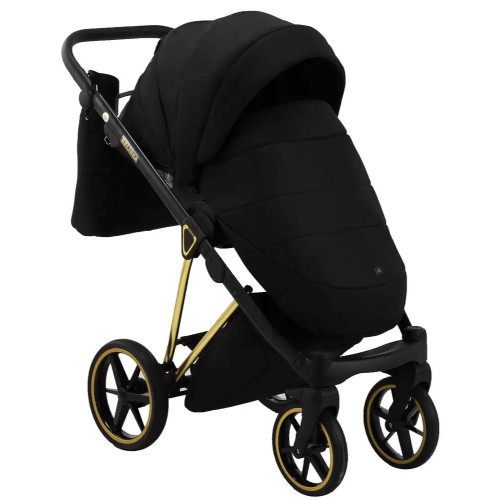 Коляска 2в1 Adamex Belissa Special Edidion Gold PS-569 Чорний (перфорація) — 4805 Коляска 2в1 Adamex Belissa Special Edidion Gold PS-569 Чорний (перфорація) — 4805