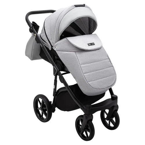 Коляска 2в1 Adamex Nola PS-46 светло-серый — 13560