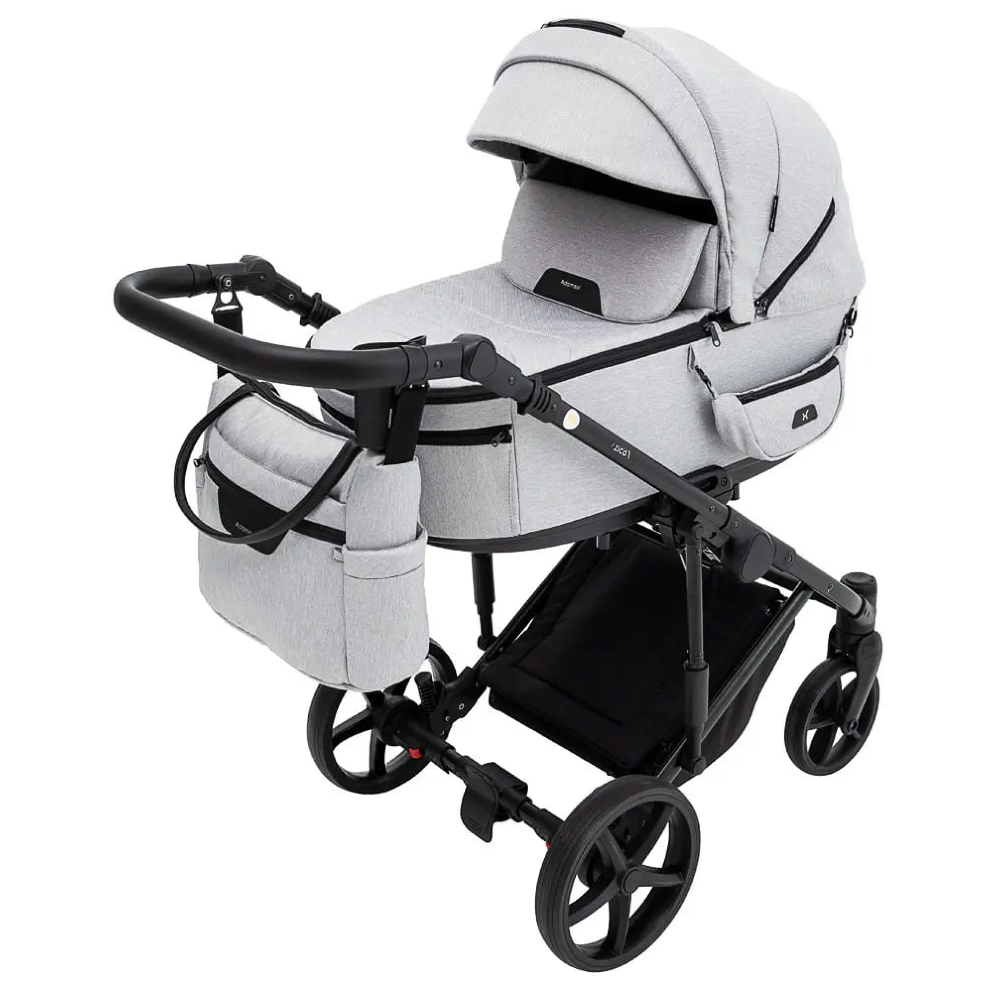 Коляска 2в1 Adamex Zico Tip TK-1 світло-сірий — 13570 | New-Baby