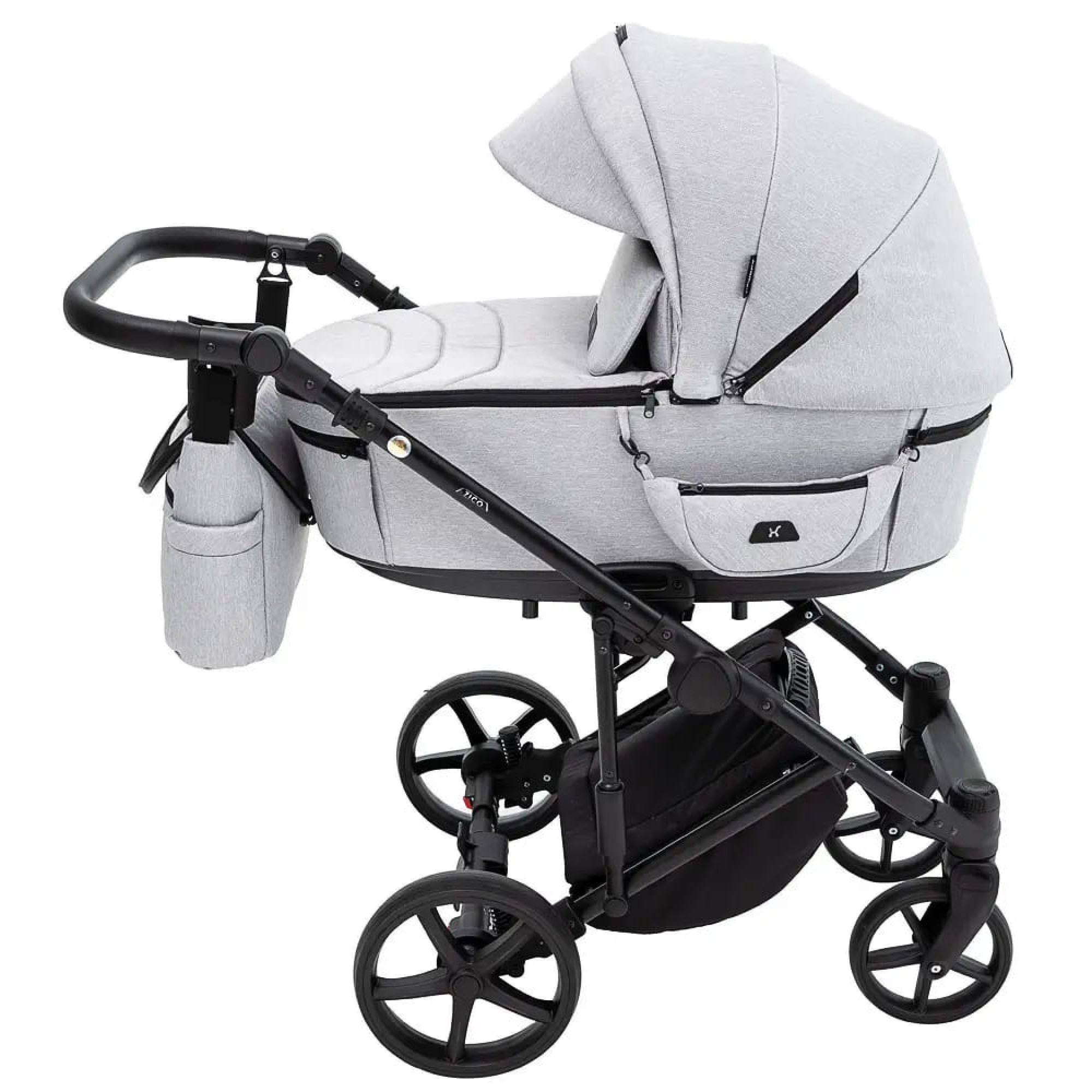 Коляска 2в1 Adamex Zico Tip TK-1 світло-сірий — 13570 | New-Baby