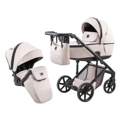 Дитяча універсальна коляска Adamex 2-в-1 Dolce Eco SA-15 рожевий пудра (681945)