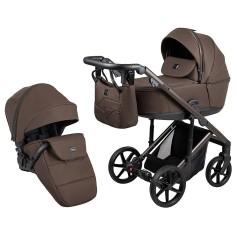 Коляска 2в1 Adamex Dolce Natura 17 coffee
