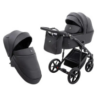 Коляска 2в1 Adamex Mobi Air Thermo New ECO SA-2 черная