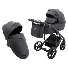 Коляска 2в1 Adamex Mobi Air Thermo New ECO SA-2 черная