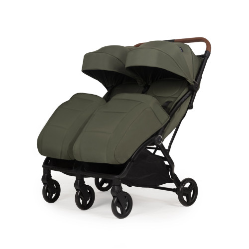 Коляска прогулянкова для двійні Adamex Alto Dark green — 24865