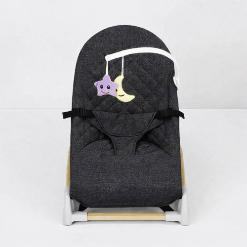 Дитячий шезлонг-гойдалка Adbor Cloud 601 black (AD601BL) — 23412