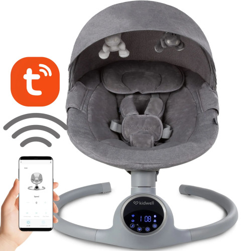 Заколисуючий центр 2в1 Kidwell Reve black/silver (KRBS) — 24751 Заколисуючий центр 2в1 Kidwell Reve black/silver (KRBS) — 24751