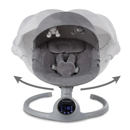 Заколисуючий центр 2в1 Kidwell Reve black/silver (KRBS) — 24751 Заколисуючий центр 2в1 Kidwell Reve black/silver (KRBS) — 24751