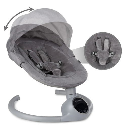 Заколисуючий центр 2в1 Kidwell Reve black/silver (KRBS) — 24751 Заколисуючий центр 2в1 Kidwell Reve black/silver (KRBS) — 24751