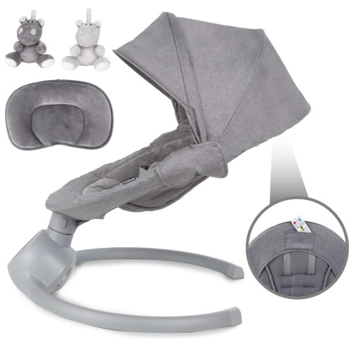 Заколисуючий центр 2в1 Kidwell Reve black/silver (KRBS) — 24751 Заколисуючий центр 2в1 Kidwell Reve black/silver (KRBS) — 24751