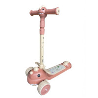 Детский трехколесный балансировочный самокат 616 Dino pink (C616DP)