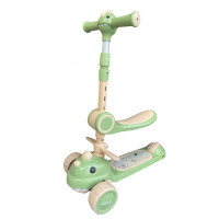 Дитячий триколісний самокат з сидінням 2в1 616 Dino	green (C616D21G)