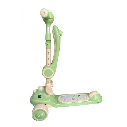Дитячий триколісний самокат з сидінням 5в1 616 Dino green (C616D51G) — 23440 Дитячий триколісний самокат з сидінням 5в1 616 Dino green (C616D51G) — 23440