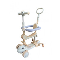 Дитячий триколісний самокат з сидінням 5в1 616 Dino	beige (C616D51B)
