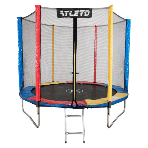Батут Atleto 252 см з сіткою multikolor — 18200